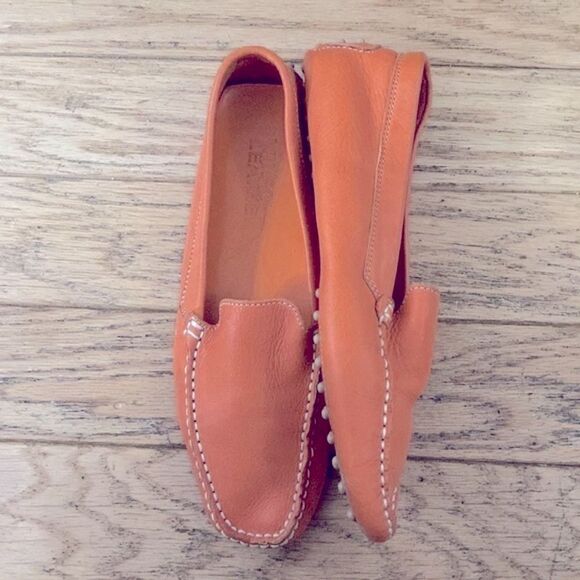 Wilsons soft pebbled Leather smoking driving loafers - Picture 1 of 4